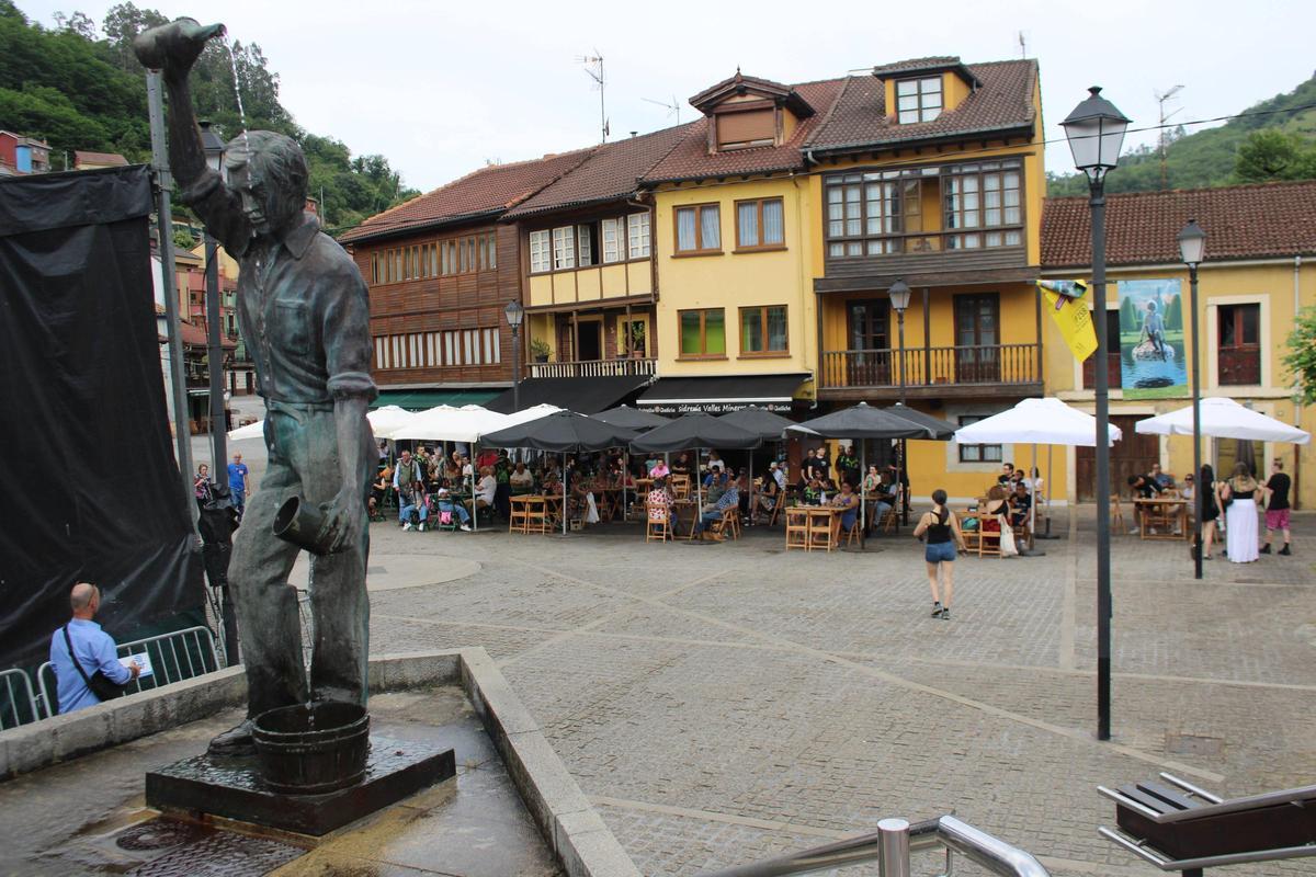 La zona de Requejo, en Mieres.