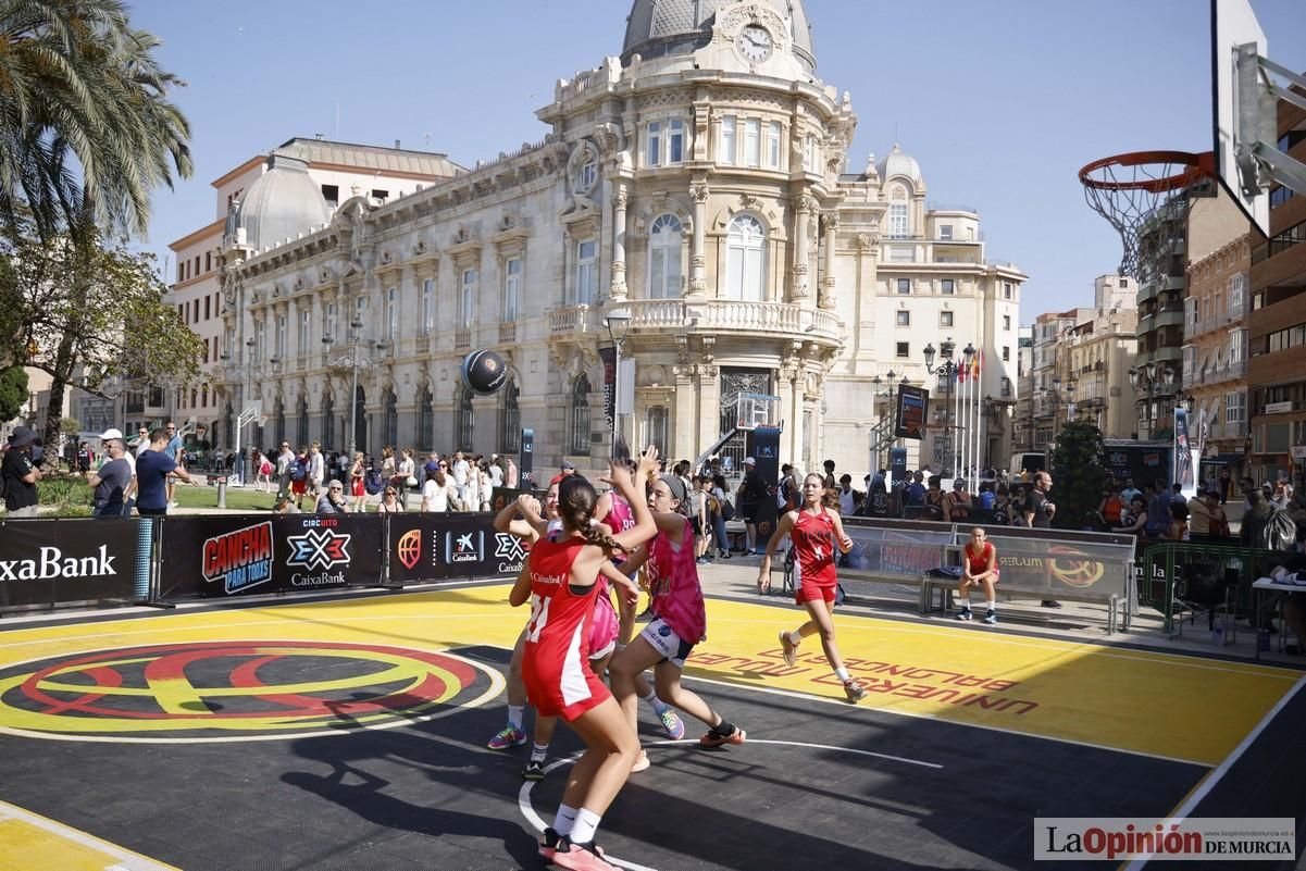 El Circuito 3x3 CaixaBank de baloncesto en Cartagena, en imágenes