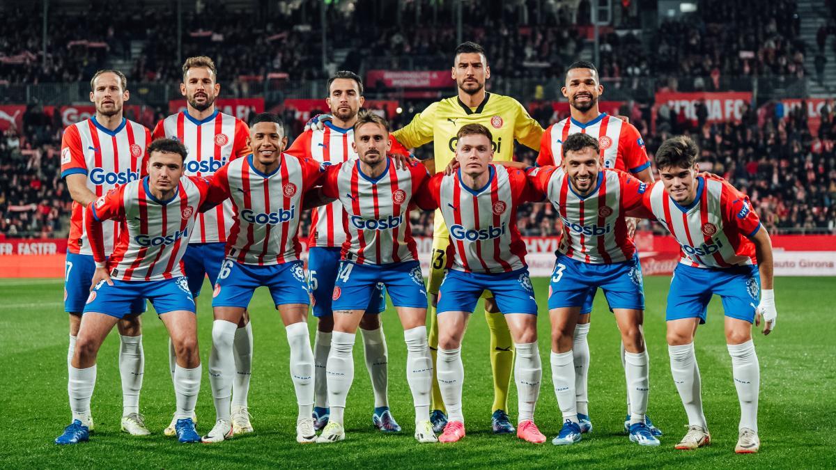 Alineación inicial del Girona ante el Athletic