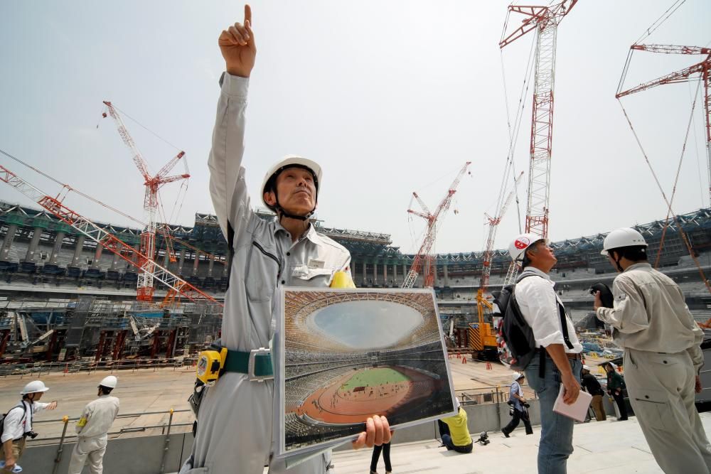 Obras del estadio olímpico de Tokio 2020