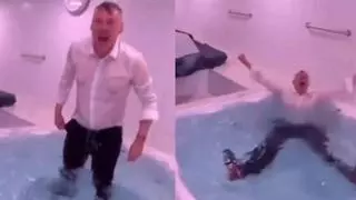 ¡Saras en estado puro! Así fue su celebración 'pasada por agua' tras clasificarse para la Final Four