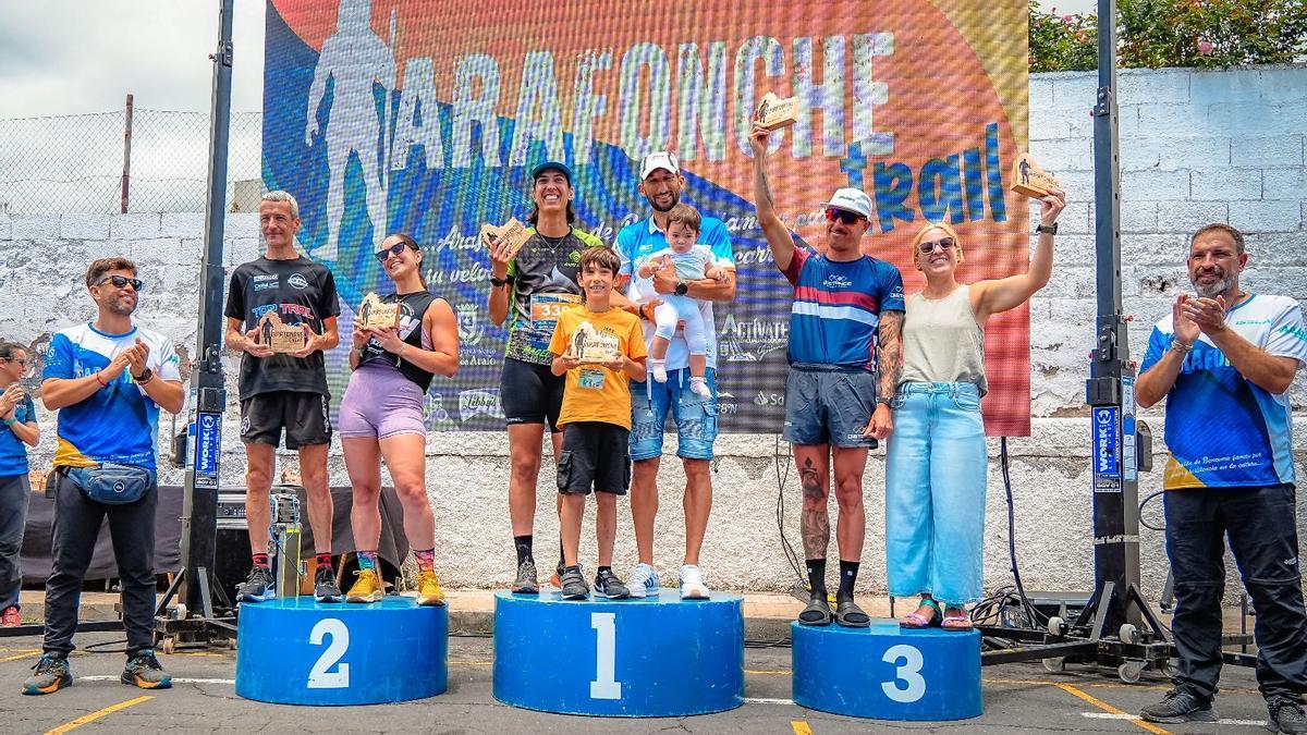 Podio de la Arafonche Trail