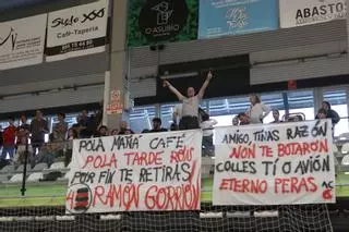 Victoria en el Lalín Arena en la despedida de Cacheda