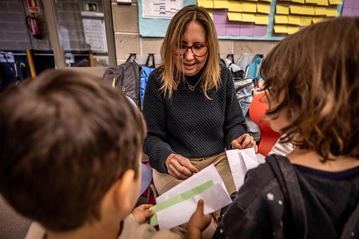 Iolanda Abad, hace unos días en la Escola Vila Olímpica de Barcelona.