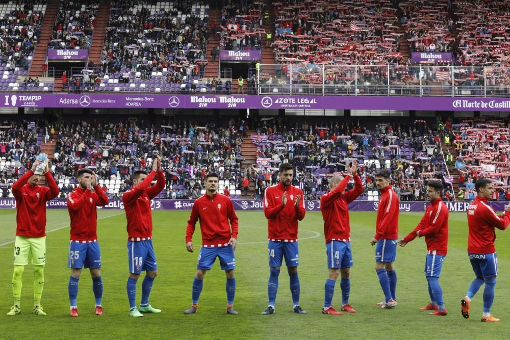 Así apoya La Mareona al Sporting en el José Zorrilla