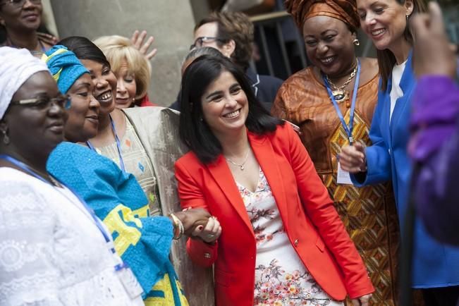 16/05/2016.Inauguración del I Encuentro de Parlamentarias Canarias-África.Hanna Birna.Catherine Samba-Panza.Carolina Darias.Maria Teresa Fernandez de la Vega.Barbara Hendricks.Santa Cruz de Tenerife