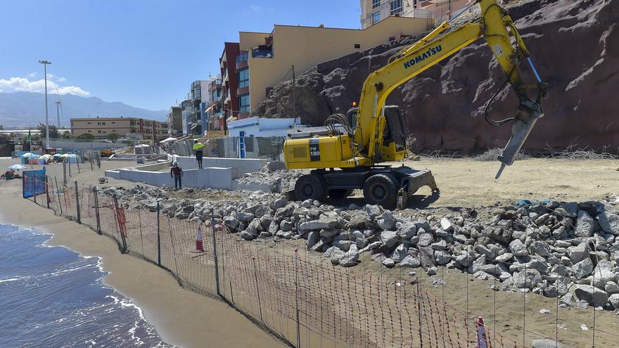 El retranqueo del muro de Melenara encarece la reforma de la avenida en 44.000 euros