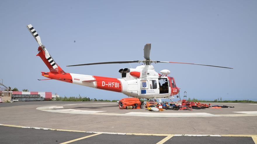 Rescatada en helicóptero una senderista herida tras sufrir una caída en Tenerife