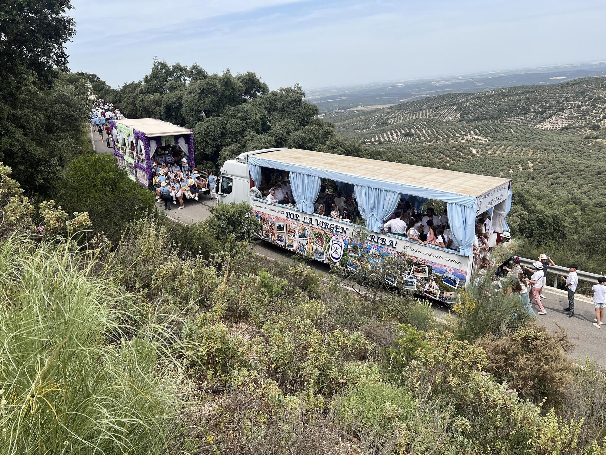 La Virgen de Araceli de Lucena regresa a su Santuario en la Romería de Subida