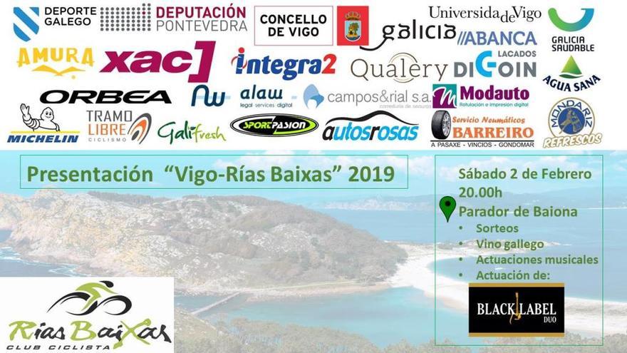 Cartel de la presentación oficial del Rías Baixas en Baiona. // FdV