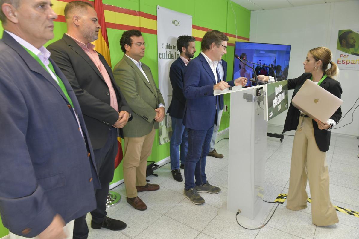 Noche electoral en la sede de Vox