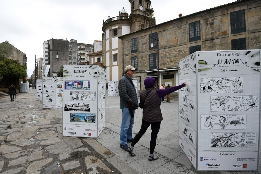 FARO desata carcajadas con sus humor gráfico en Pontevedra