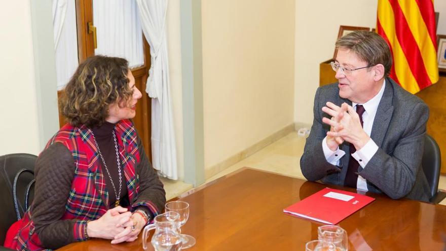 Un momento de la reunión entre Puig y Martín-Zarco