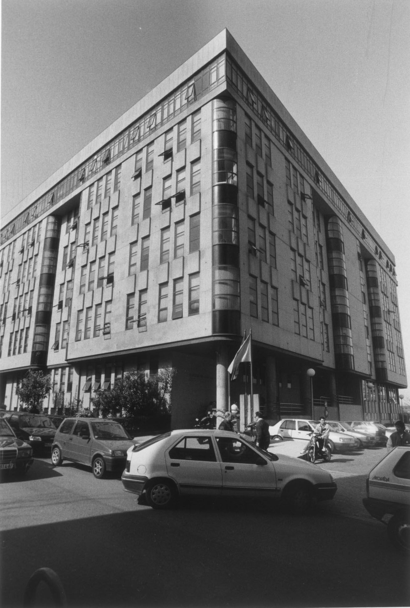 El viejo edificio de la calle Lalín en 1987.
