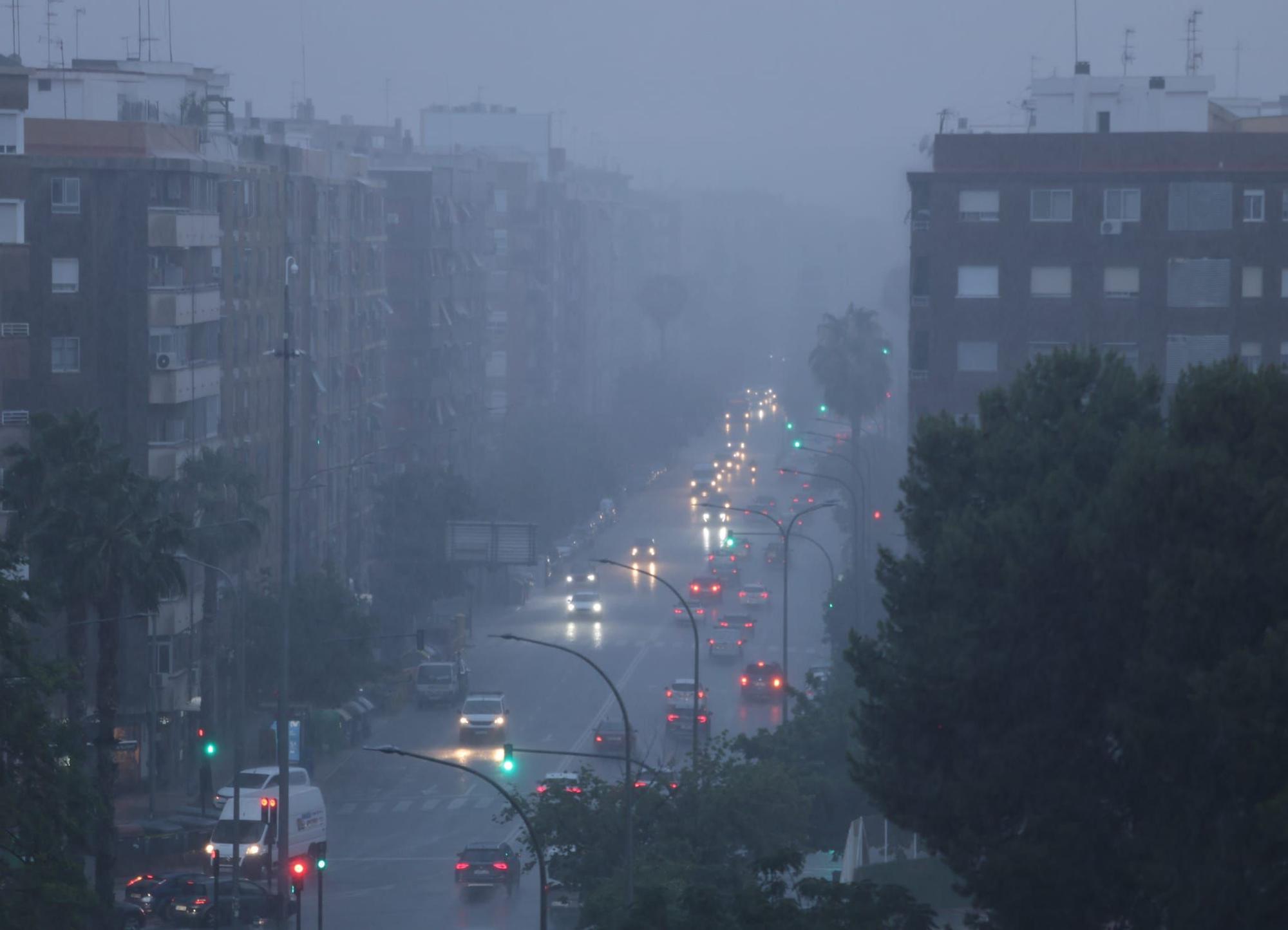 Lluvias torrenciales en Valencia en pleno verano