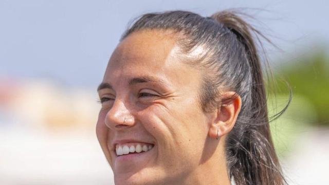 Alba Pérez, en un entrenamiento. |
