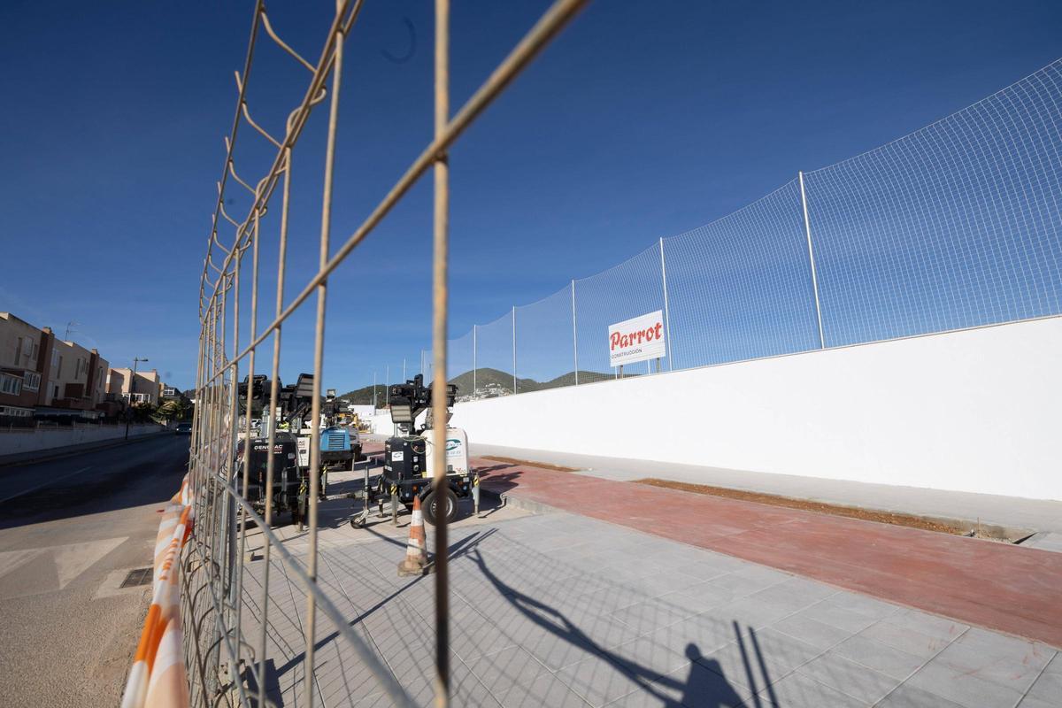 Las imágenes de las obras del estadio de fútbol es Putxet en Ibiza