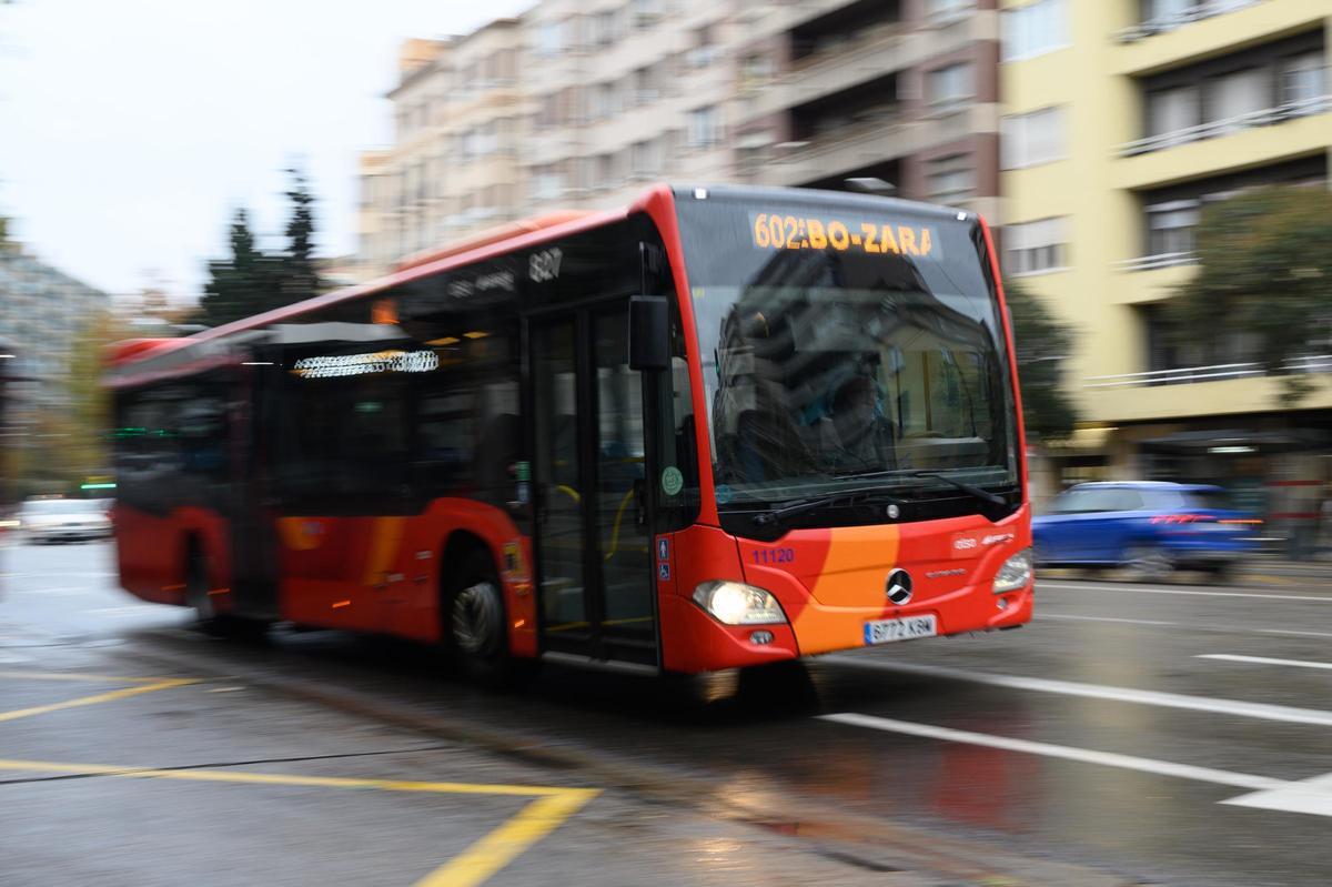 Un bus interurbano 602 con sentido Utebo-Zaragoza, también llamado el 'Utebero'