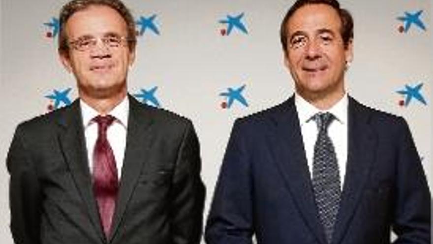 Jordi Gual i Gonzalo Gortázar, president i conseller delegat de CaixaBank.