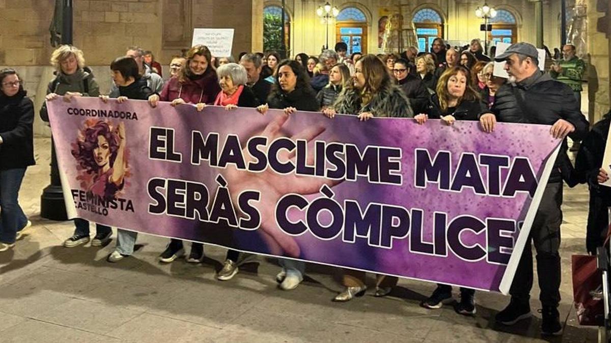 Imatge d'una manifestació contra la violència masclista.