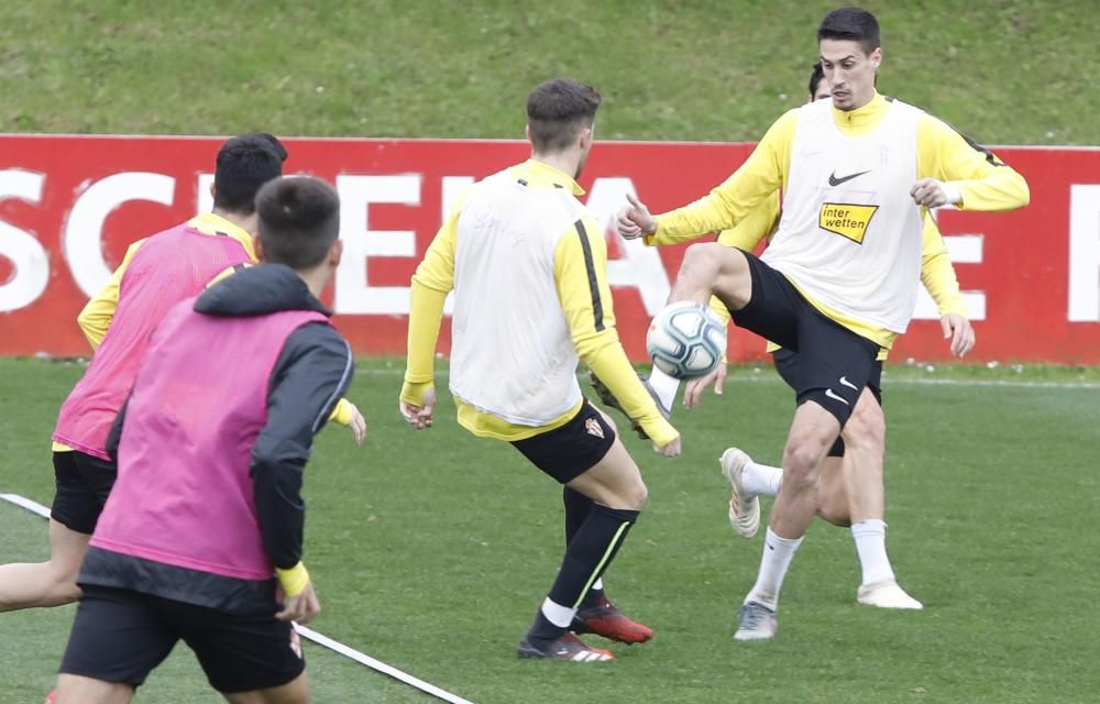 Entrenamiento del Sporting