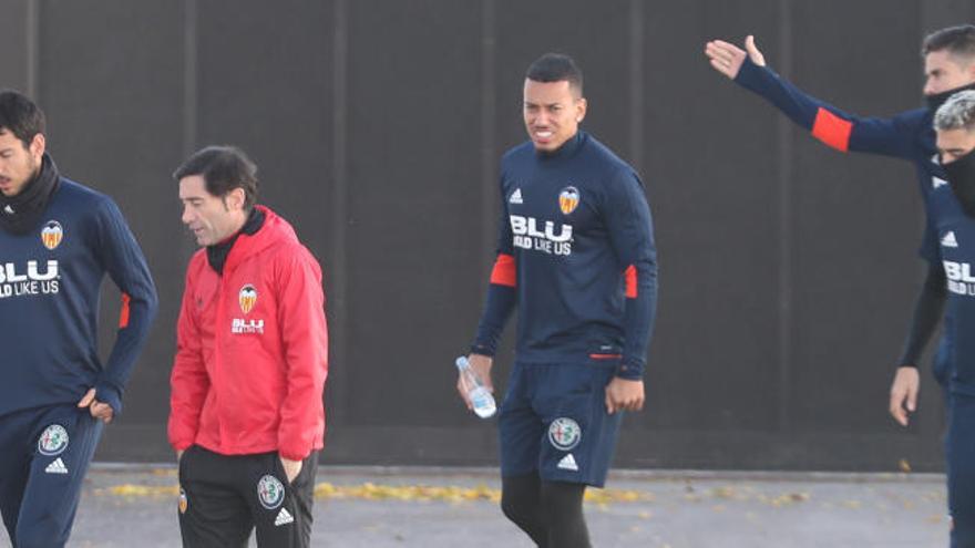 El Valencia ya prepara el partido ante el Celta