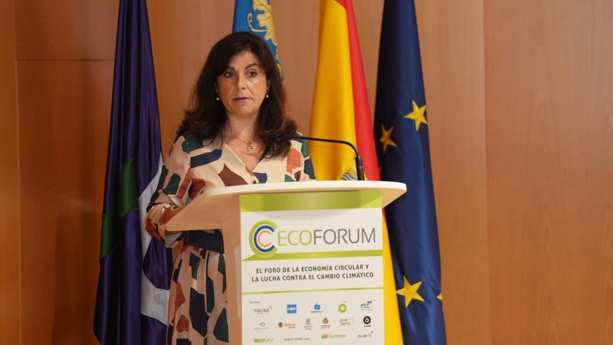 La vicerrectora de Culturas, Lenguas y Sociedad de la UJI, Carmen Lázaro, ha dado la bienvenida a la quinta edición del Ecoforum.