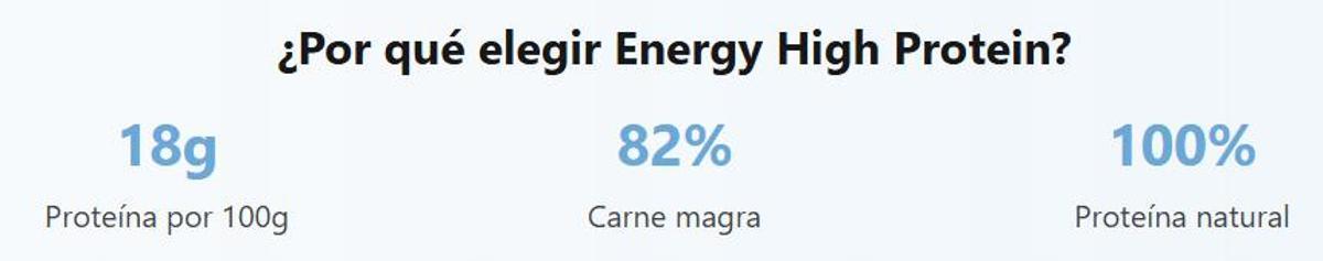 ¿Por qué elegir Energy High Protein?