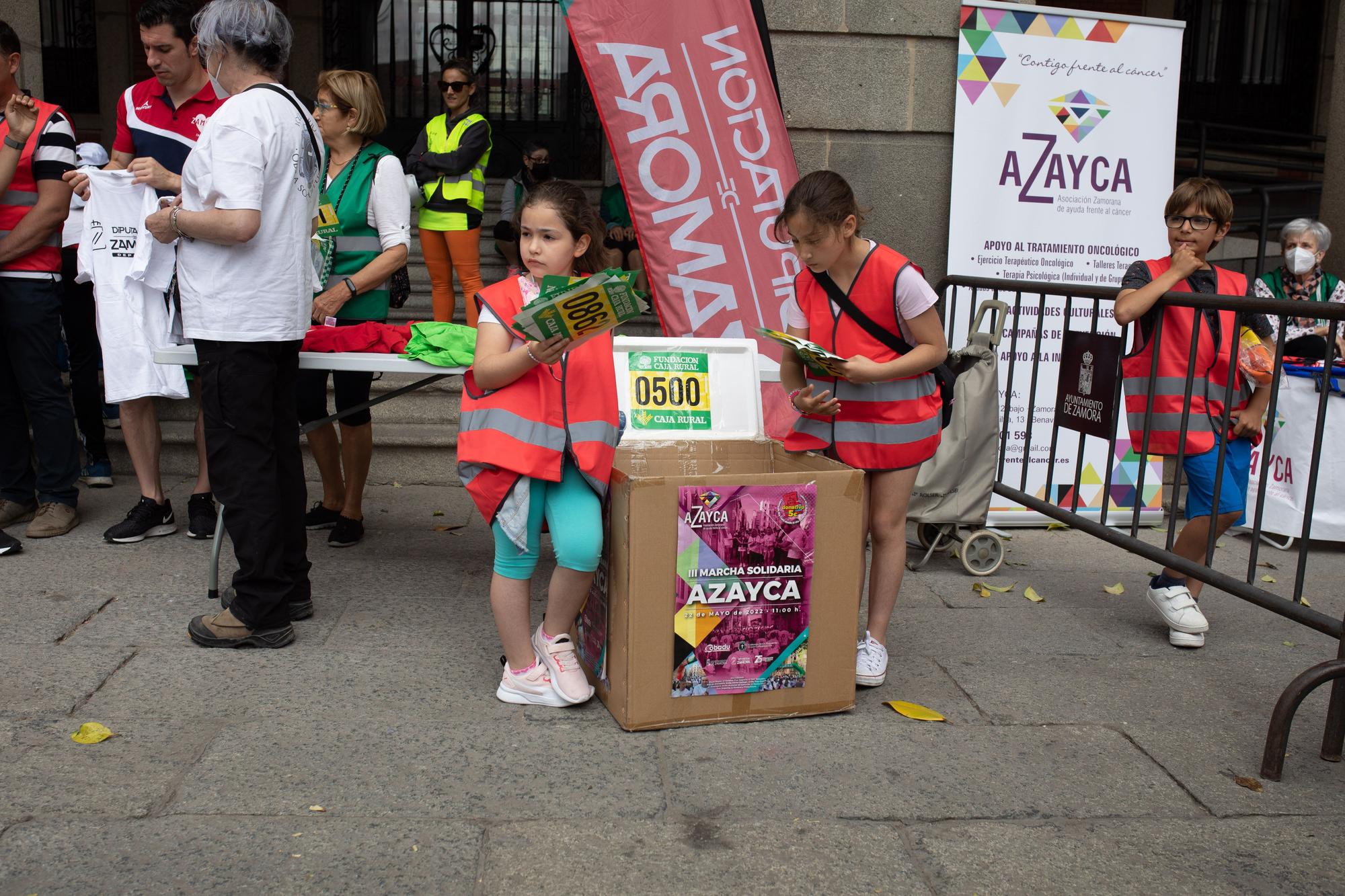 Marcha solidaria a favor de pacientes oncológicos de Zamora organizada por Azayca