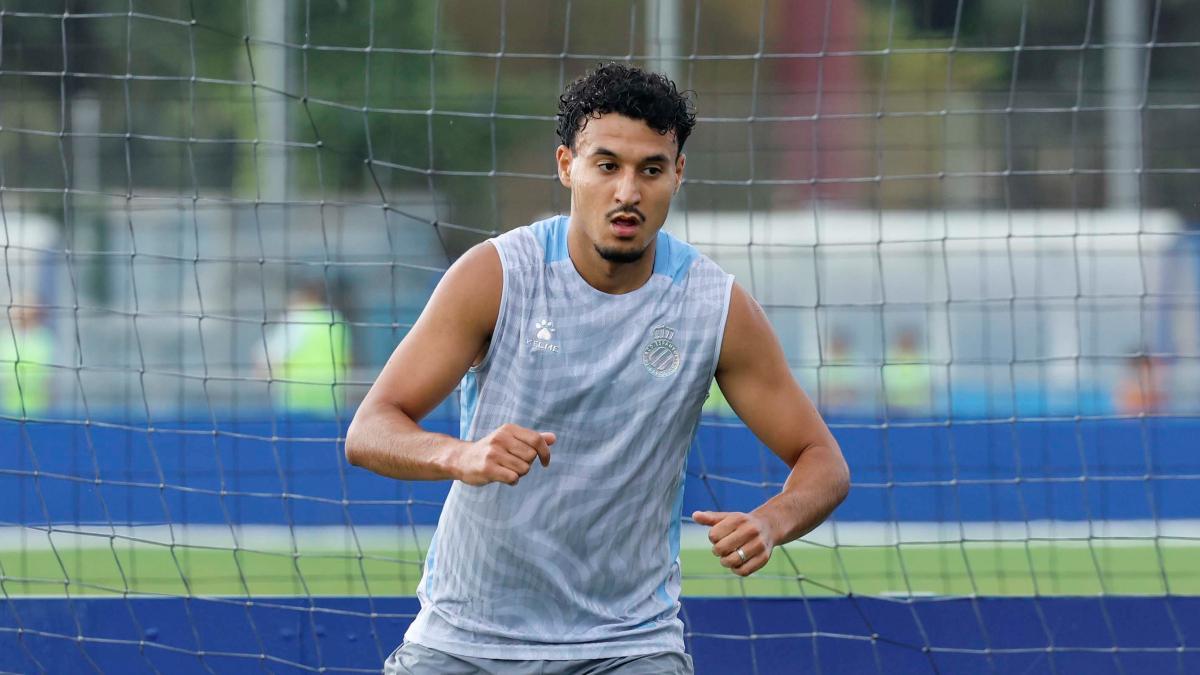 Omar El Hilali, durante la pretemporada