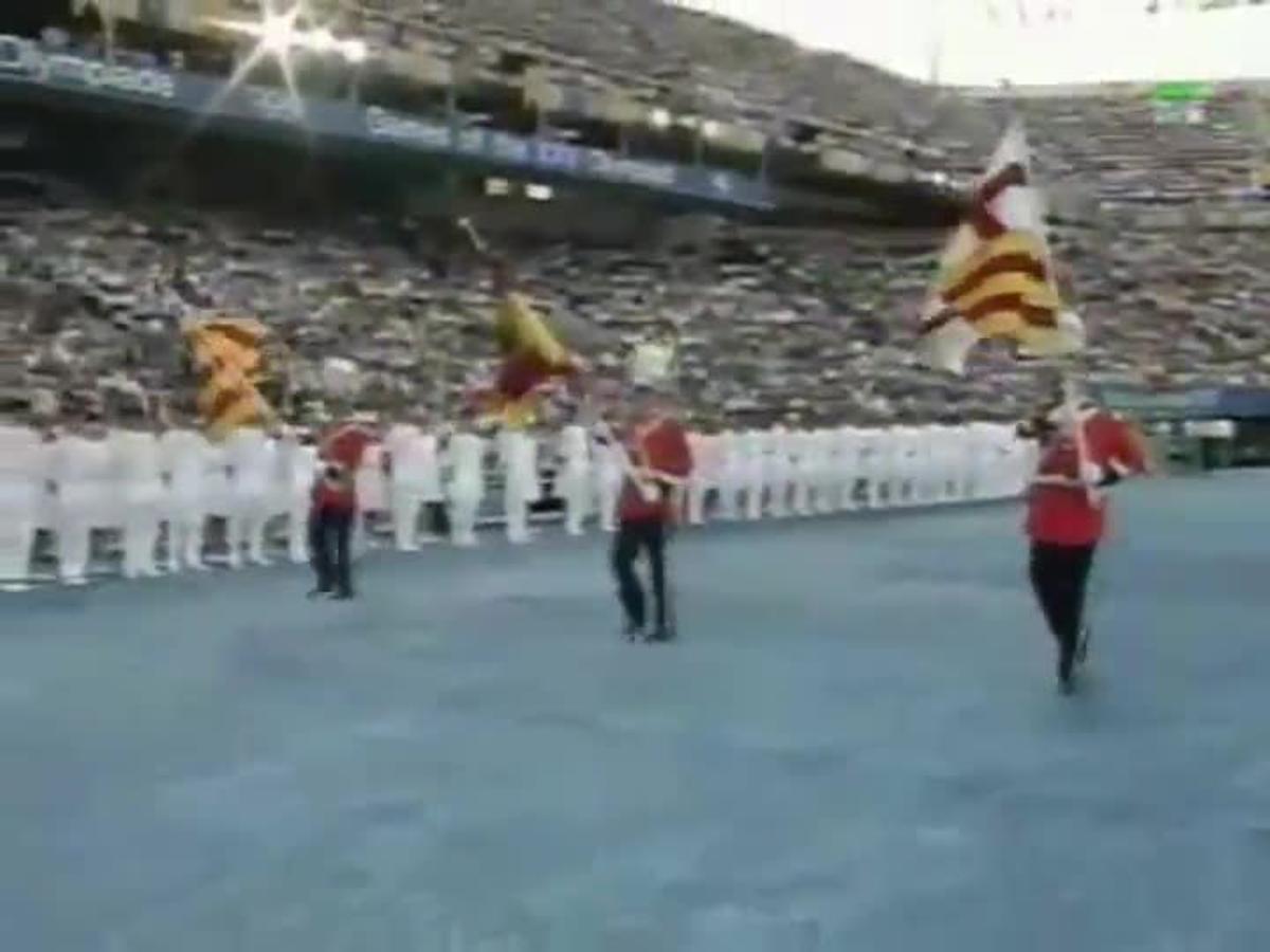 Los JJ.OO de Barcelona 92. Ceremonia inaugural. Llegada de los Reyes y el himno de Els Segadors