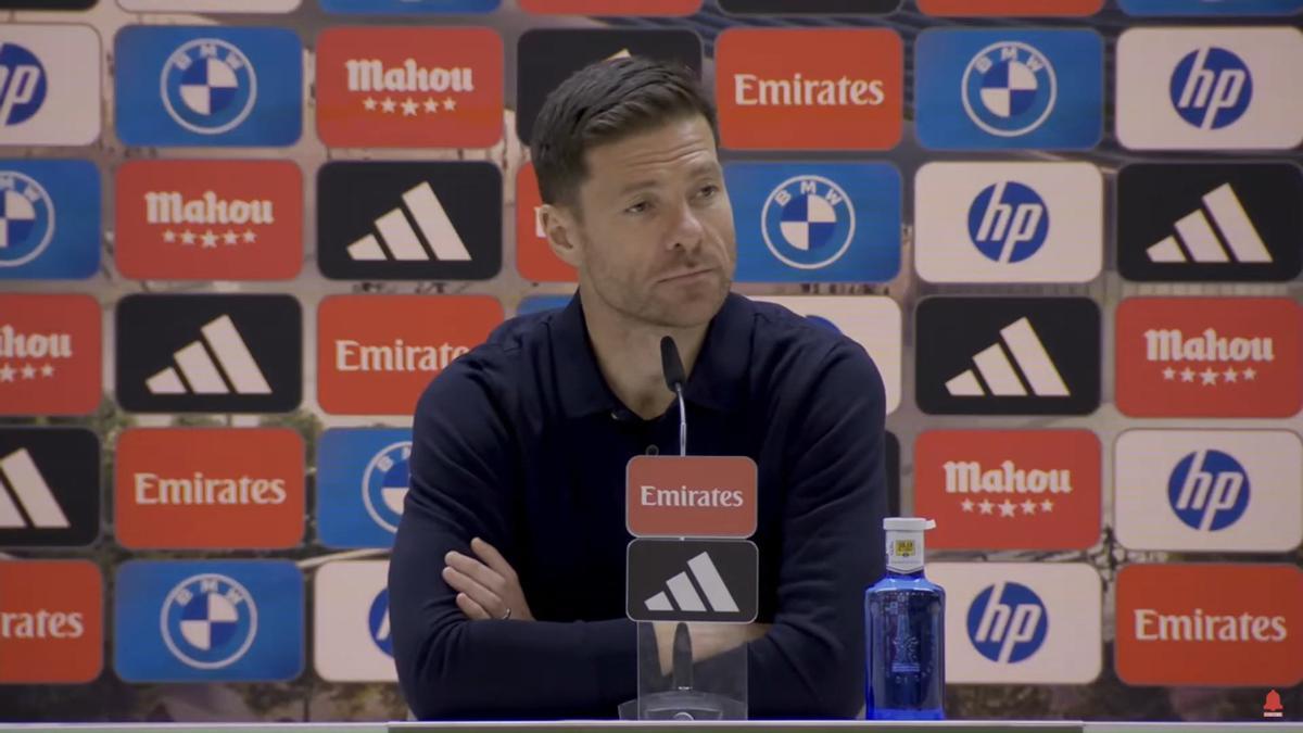 Xabi Alonso, en rueda de prensa