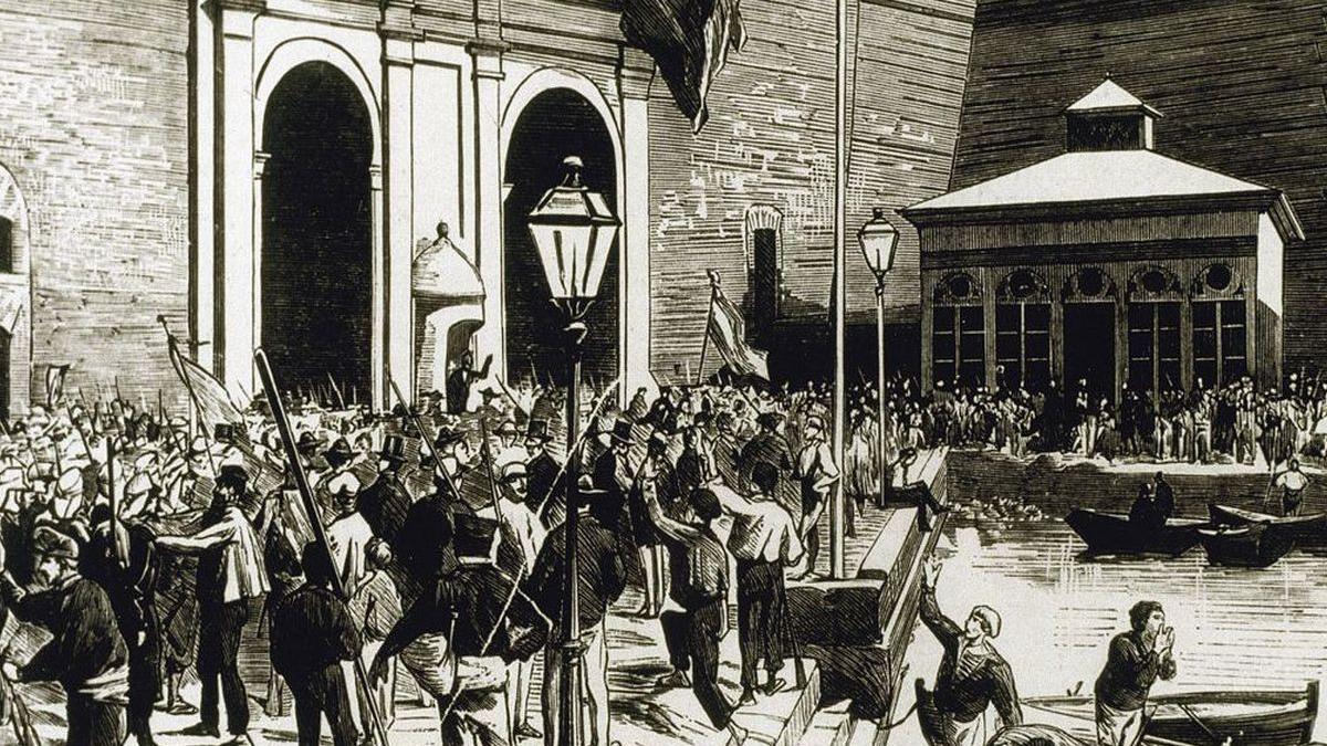 Ilustración de Cartagena en el Levantamiento Cantonal.