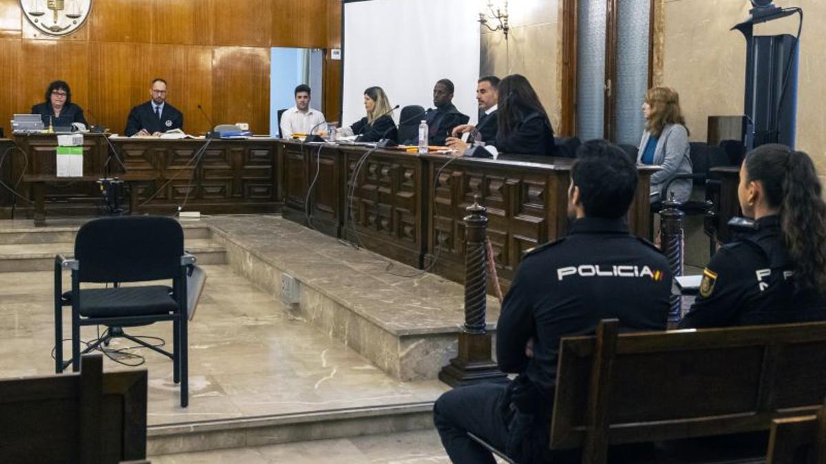 Un momento del juicio.