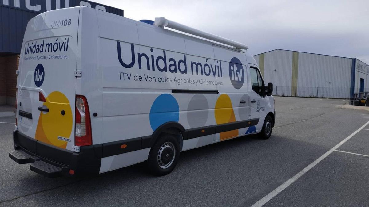 Unidad móvil de la ITV.