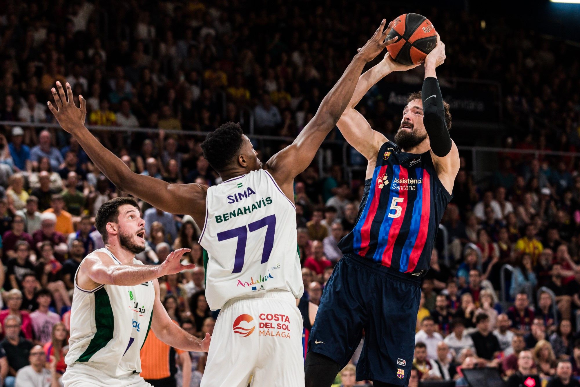 Barcelona - Unicaja, segundo partido de semifinales de la Liga Endesa, en imágenes