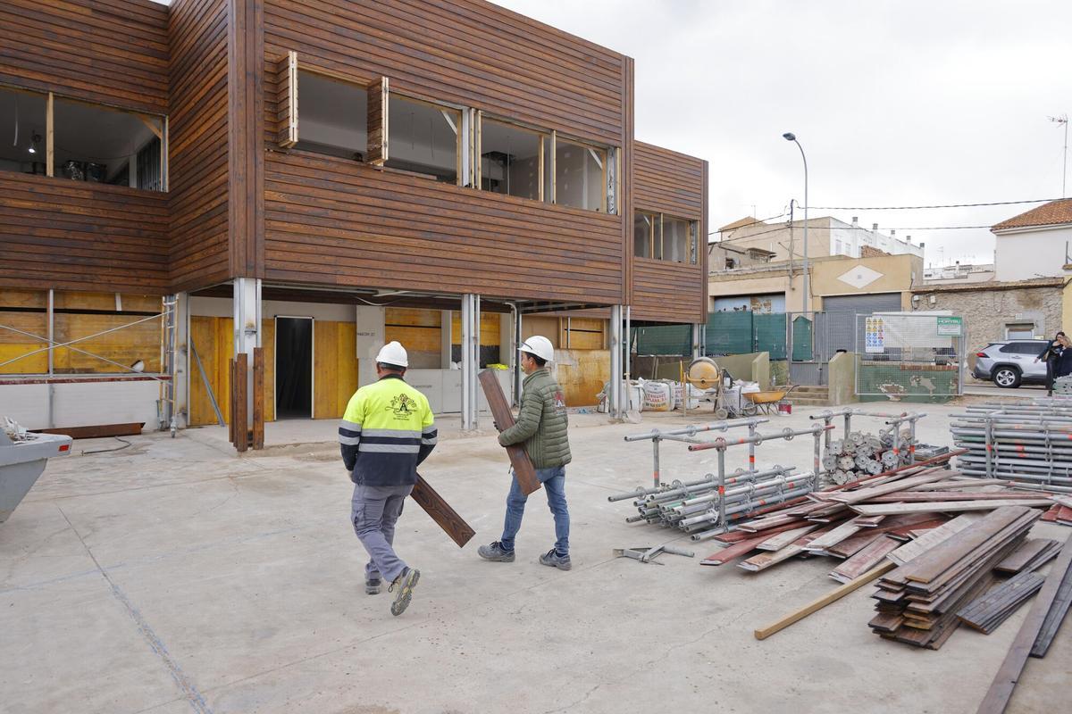Construcción de un hotel de asociaciones en Los Barreros en Cartagena en una imagen de archivo