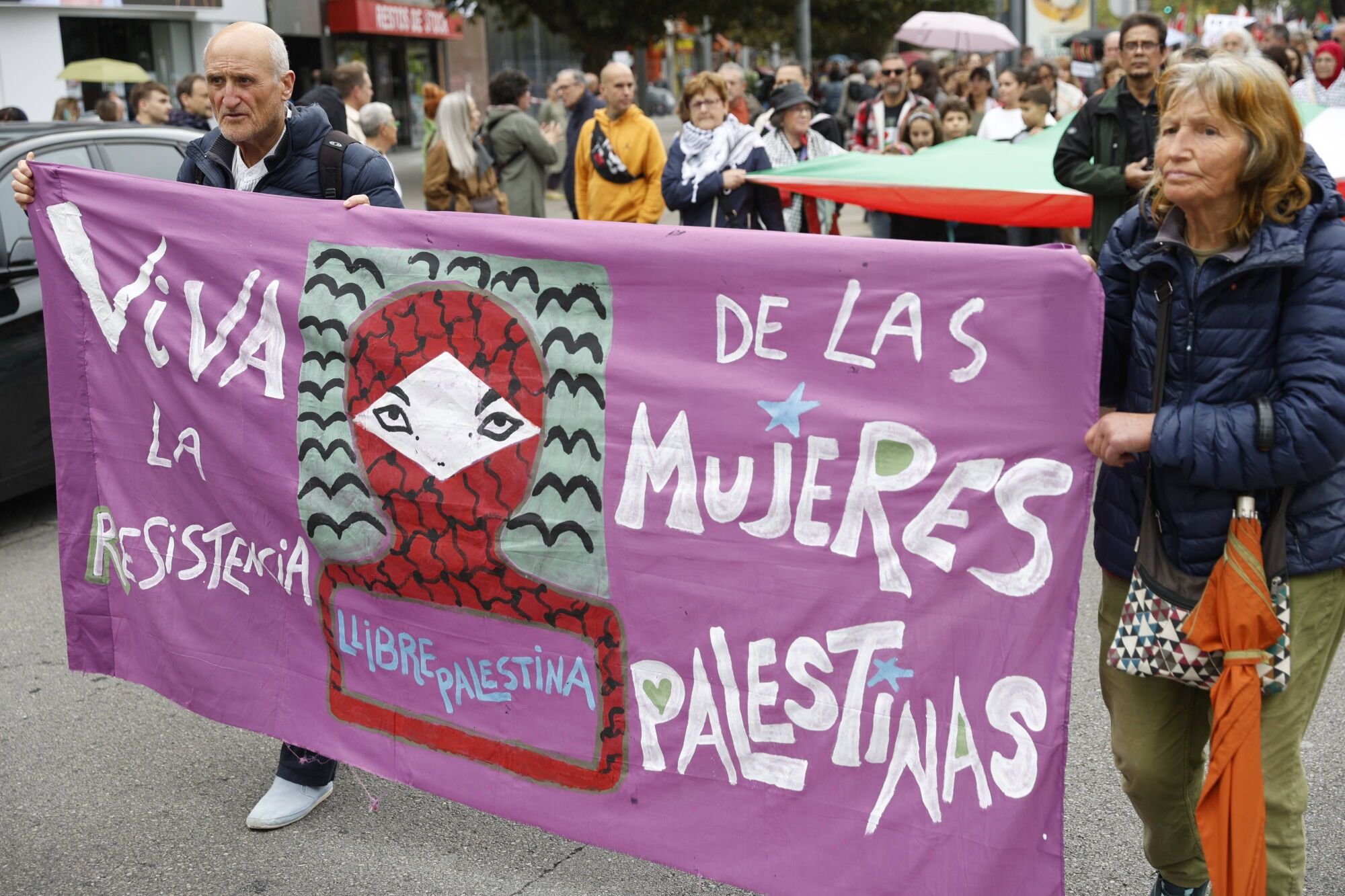 Manifestación a favor de Palestina.