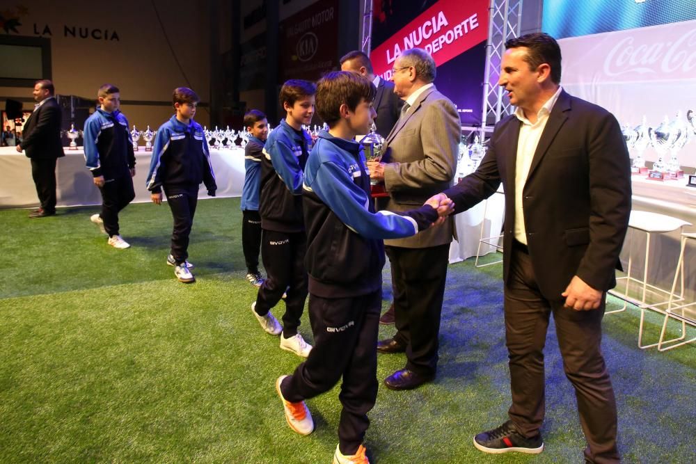 170 equipos premiados en la Gala del Fútbol Base Provincial en La Nucía