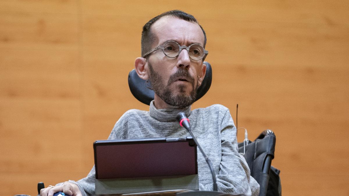 El portavoz de Unidas Podemos en el Congreso, Pablo Echenique.