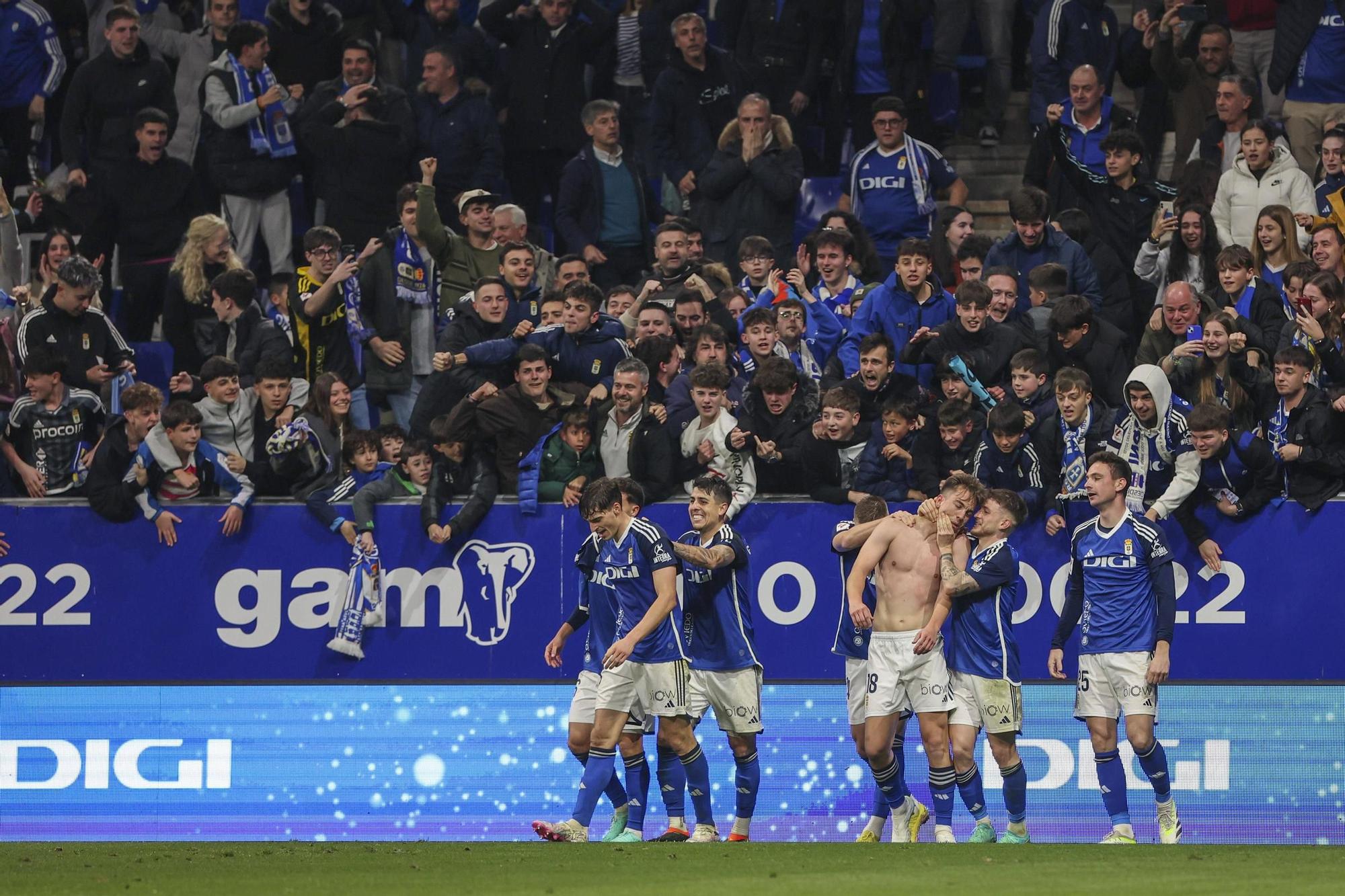 El partido entre el Real Oviedo y el Leganés, en imágenes