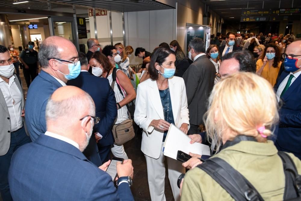 Vuelo de la comitiva de la OMT a Canarias