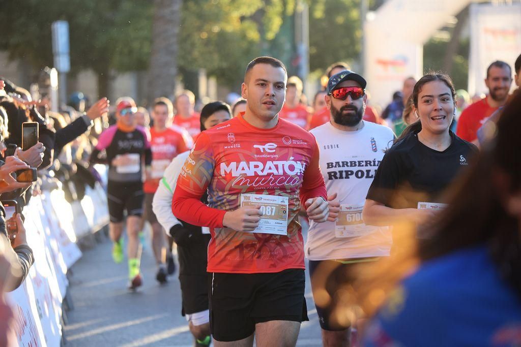 Las mejores imágenes de la TotalEnergies Maratón Murcia Costa Cálida