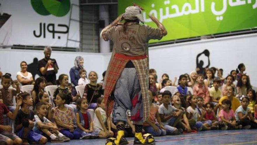 Circo gallego que arranca sonrisas en Palestina