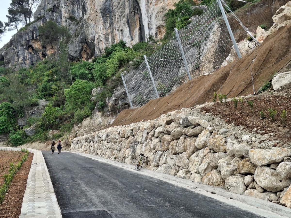 Así ha quedado el esencial Camí del Xap, en la Vall de Gallinera, tras su reapertura (imágenes)