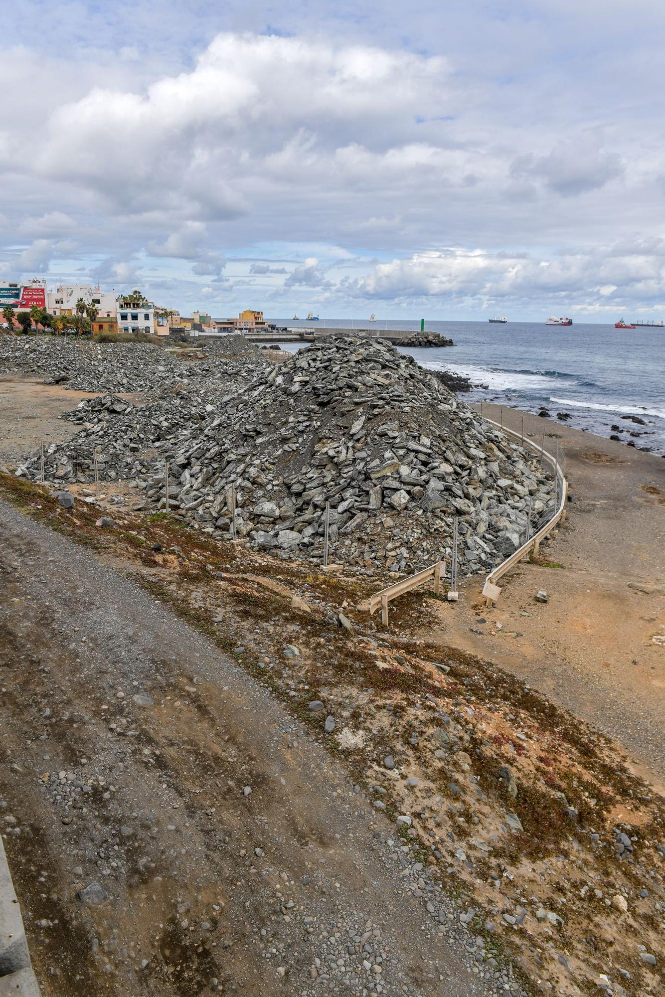 Estado de las obras en la Avenida Marítima, San Cristóbal y la estación de la Metroguagua en Hoya de la Plata