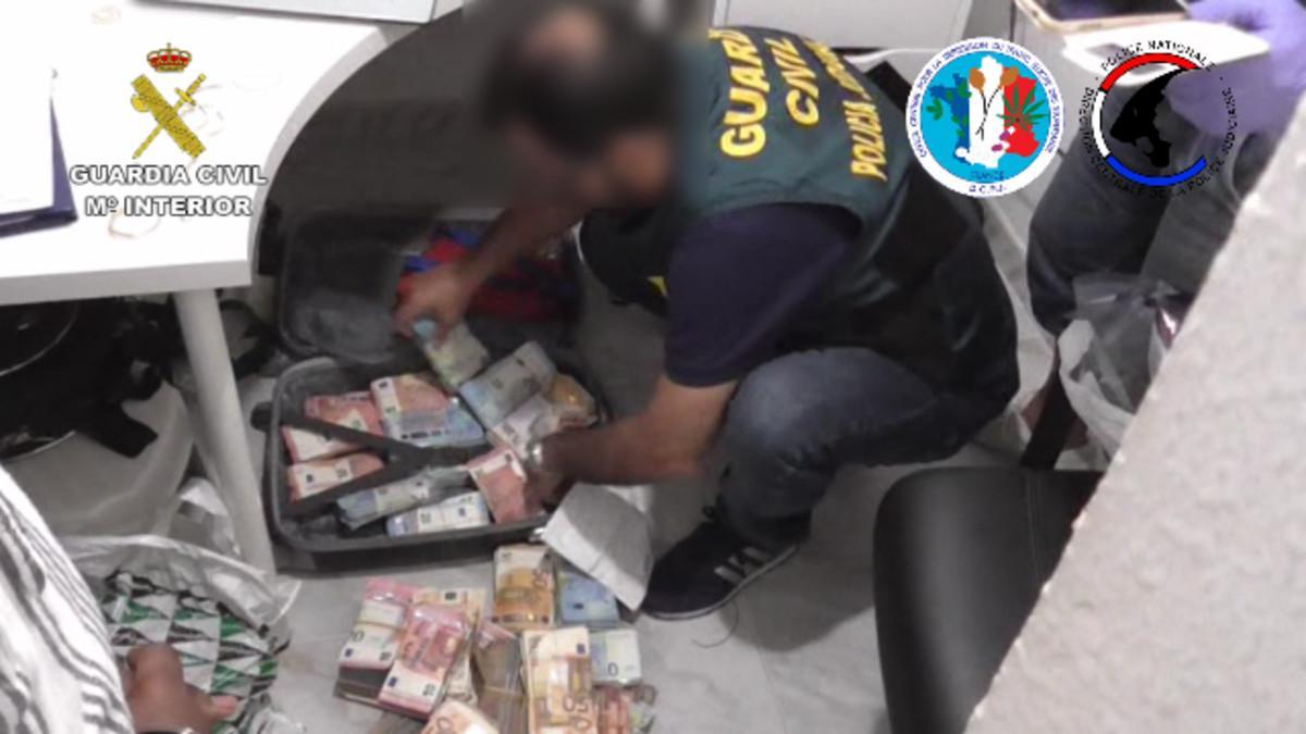 Operación de la Guardia Civil contra el tráfico de droga desde Málaga