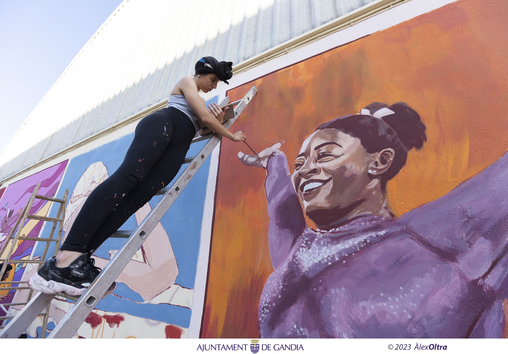 El último mural de Gandia, para las mujeres deportistas