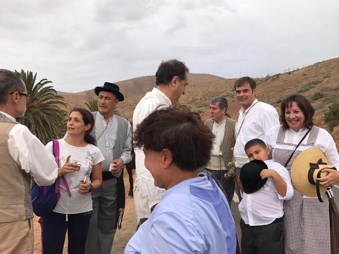 Asier Antona en las fiestas en honor a la Virgen de La Peña, en Fuerteventura