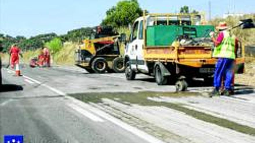 Corte al tráfico por obras de la BA-075